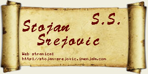 Stojan Srejović vizit kartica